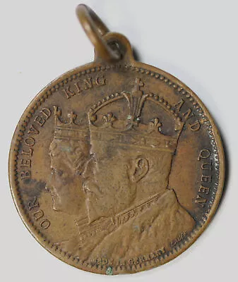 1902 Great Britain King Edward VII And Alexandra Coronation Day Medallion • $8.99