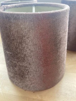 £7.99 • Buy 5 Next Mauve Velvet Clip On Lamp Shades For Chandelier Light Fitting