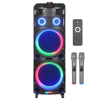 Intimidation NDR 7022 Speaker 3000W 2x 12  Portable Battery Bluetooth DJ Speaker • £299