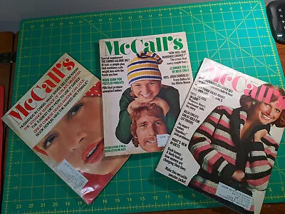 Lot Of 3 Vintage McCall's Magazines-1972 & 73-cool Ads/stories • $5