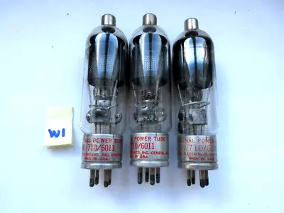 LOT # W1- 3 National Power Tube NL-710 / 6011   UN TESTED / AS IS MILITARY AMP • $45