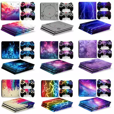 $10.22 • Buy PS4 Pro Laystation 4 Pro Skin Sticker Kit - 9 Custom Designs - Removable Vinyl