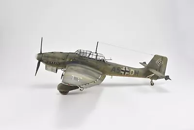 $400 • Buy 1/48 Scale Built & Painted German Stuka Junkers Ju 87 Dive Bomber