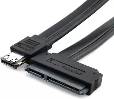 CY Dual Power 12V And 5V Esatap Power ESATA USB 2.0 Combo To 22Pin SATA Cable Fo • $21.24