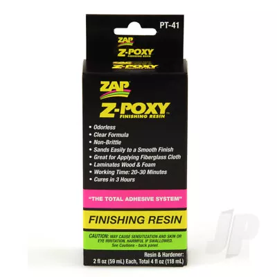 Zap PT41 Z-Poxy Finishing Epoxy Resin 4oz • £19.48