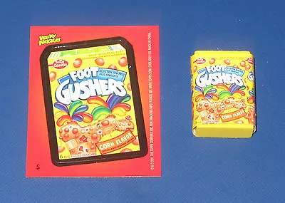 Wacky Packages Eraser Series 2 Foot Gushers #5 With Matching Sticker • $2.95