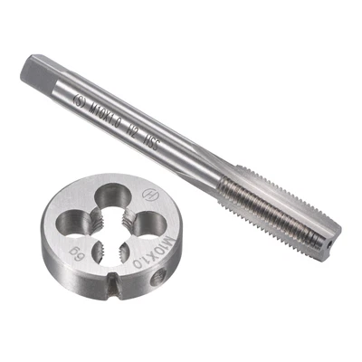 £12.57 • Buy M10 X 1mm Metric Tap And Die Set HSS Machine Thread Tap With Round Die