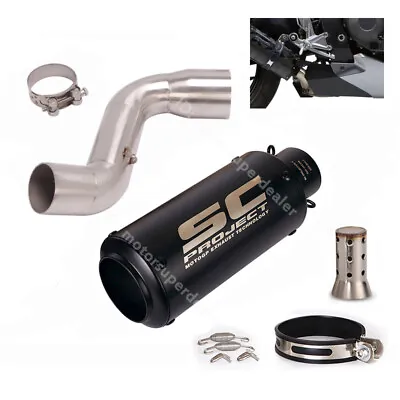 Slip For Honda CBR1000RR 2008-2016 Exhaust Tips Black Muffler System EU Version • $143.09