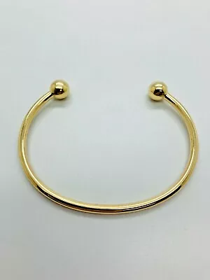 9ct Yellow Solid Gold Ladies Torque Bangle – 3.0mm - CHEAPEST ON EBAY • £465