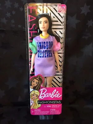 Barbie Fashionista #127 Curvy Unicorn Believer New In Box • £19.99