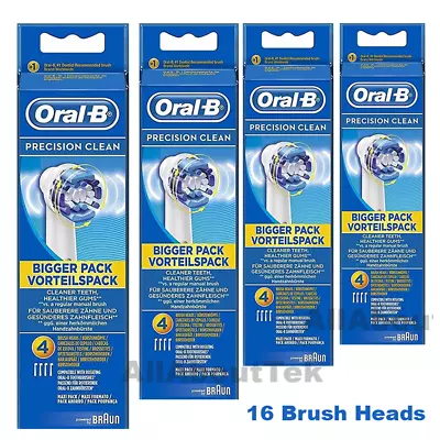 $57.99 • Buy 16x Genuine Oral B Replacement Electric Toothbrush Heads Precision Clean - Braun