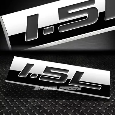 $5.25 • Buy Metal Emblem Car Bumper Trunk Fender Decal Logo Badge Chrome Black 1.5l 1.5 L