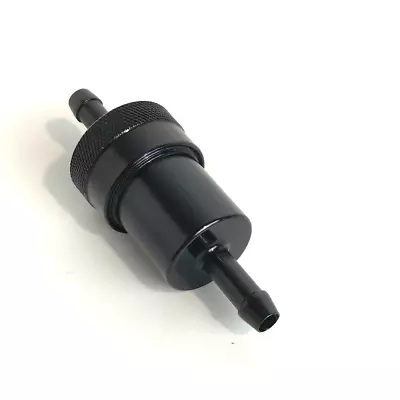 Black Fuel Filter For 5/16  Line Harley Motorcycle Bobber Chopper Custom • $11.95