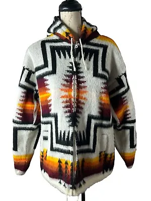 Vintage Boho Bohemian Colorful Jacket L Colorful Aztec Southwestern • $29.99