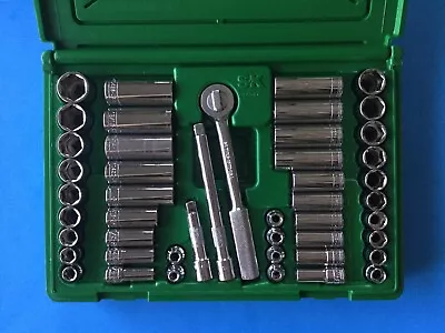 SK S-K 3/8” Drive Socket Set SAE & Metric 6 Point 94547 • $295