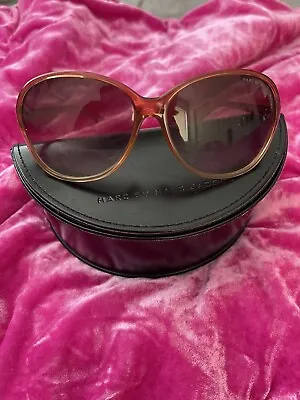 VINTAGE Marc By Marc Jacobs Pink Oversized Sunglasses With Case • $40