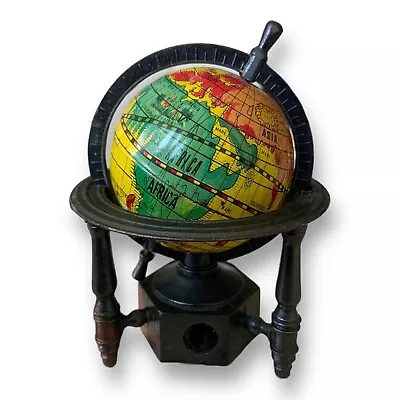 Miniature World Globe Dollhouse Diorama Accessory Die Cast Pencil Sharpener 1:12 • $10.50