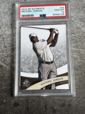 $99.99 • Buy 2014 Upper Deck SP Authentic Golf Retail Michael Jordan #23 PSA 10 GEM MINT