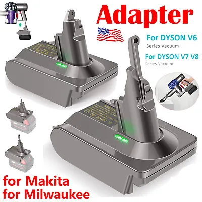 $16.99 • Buy Battery Adapter For Makita Milwaukee Converter To Dyson V6 V7 V8 Vacuum Cleaner