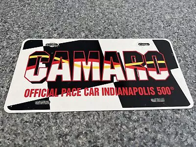 Vintage Indianapolis 500 License Plate Official Pace Car Chevrolet Camaro • $39.95