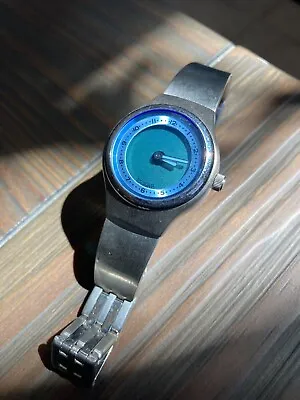 Vintage Fossil Women's Quartz Wristwatch Retro Blue NO Battery • $25