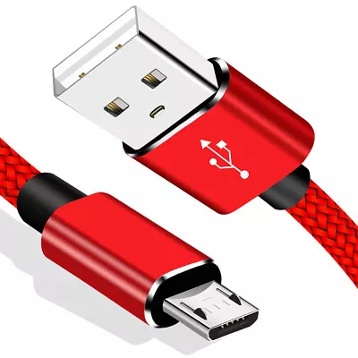 3 6 10FT Micro USB Braided Fast Charger Data Sync Cable Cord For Samsung Android • $3.49