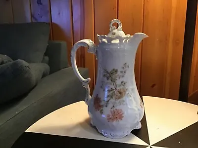 Antique C.T. Carl Tielsch Floral Coffee/Tea Pot • $30