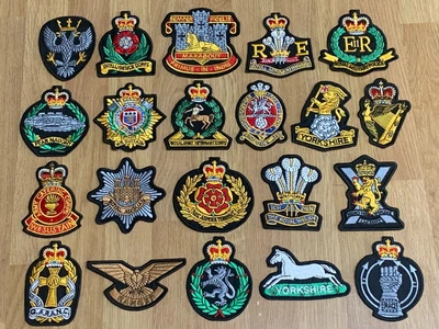 British Army Units - Sew On Embroidered Biker Patches / Badges - Various Choices • £12