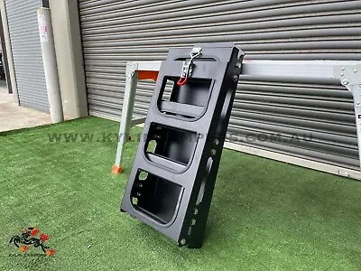 Aluminium Compact Ladder For Ute Canopy Fold Down Ladder Powder Coated Black • $400
