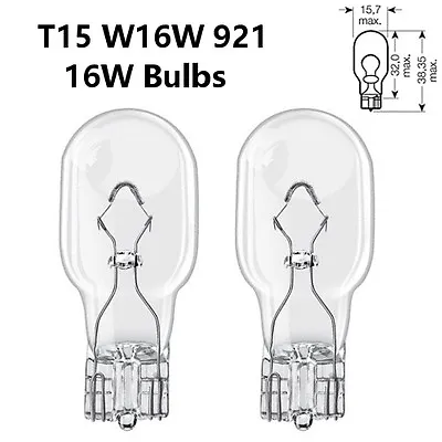 T15 W10W 921 955 10W CLEAR Stop Brake Reversing Tail Fog Rear Car Light Bulbs • £4.49