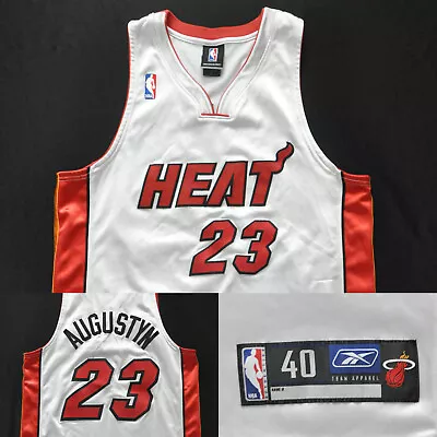 #23  Augustyn  Miami Heat Reebok Jersey Authentic Custom NBA Sewn Men 40 M • $199.99