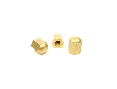 Lister D Stationary Engine Brass Dome Nuts Brass Lister D Cylinder Head Nuts X 3 • £14.99