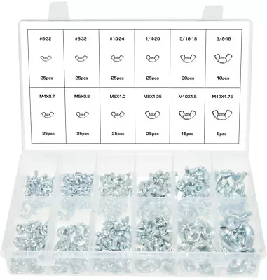 Swordfish 30530 - SAE And Metric Steel Wing Nut Assortment Total 253 Pieces • $33.99