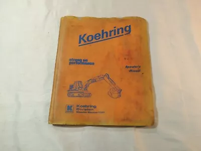 $15 • Buy KOEHRING 665 EXCAVATOR HOE PARTS BOOK CATALOG  Model 665 Spanner