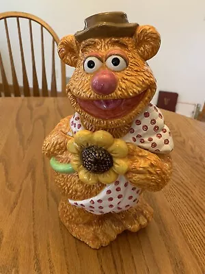 VintageTreasure Craft Jim Henson 1995 Muppets Fozzie Bear Cookie Jar 13  • $80