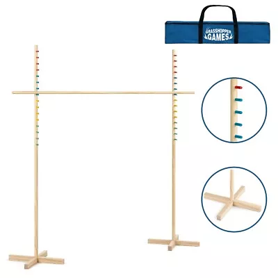 Grasshopper Games | Wooden Limbo Set For Kids And Adults With Carry Bag • £24.99