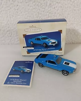 2002 Hallmark Christmas Ornament 1970 Ford Mach I Mustang Diecast • $12.99