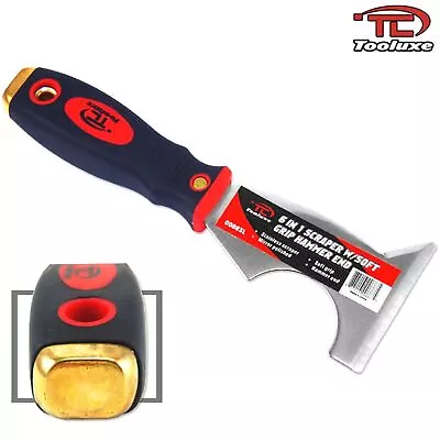 Tooluxe ( 00883L ) 6 In 1 Scraper W/Soft Grip Hammer End Stainless Steel Blade • $7.35