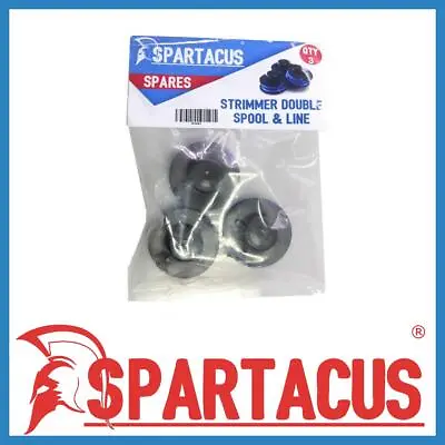 3x Spartacus SP341 Garden Strimmer Trimmer Spool Line Fits Qualcast Tesco Models • £9.99