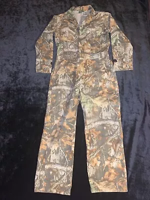 Men’s Cabelas Camo Advantage Timber Lightweight Coveralls Hunting Suit Size M • $79.99