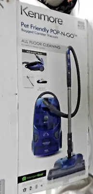 $250 • Buy Kenmore Pet Friendly Pop-N-Go Bagged Canister Vacuum BC4026 Blue