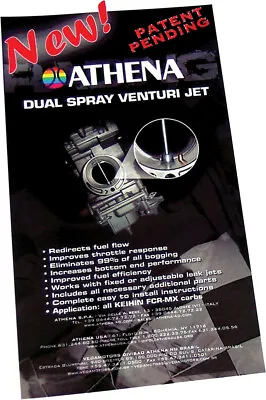 Athena Dual Spray Venturi Jet Kit For Keihin FCR-MX Carburetors P400000180002 • $107.96