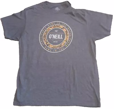 O'Neill Graphic Tee T-shirt Mens XL Blue Solid Short Sleeve Cotton Blend Surfer • $9.99