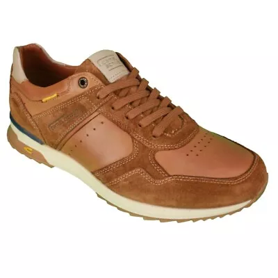 Camel Active Men's Shoes Sneakers Braun 54AL001 201 445 Tan White • £90.85