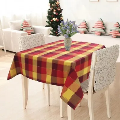 Cotton Dobby Red 2 Seater Table Cloth 90 X 90 CM Brand New. • £12.50