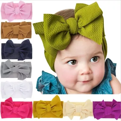 $15.99 • Buy 10 Pcs Kids Girl Baby Headband Toddler Lace Bow Flower Hair Band Accessories US