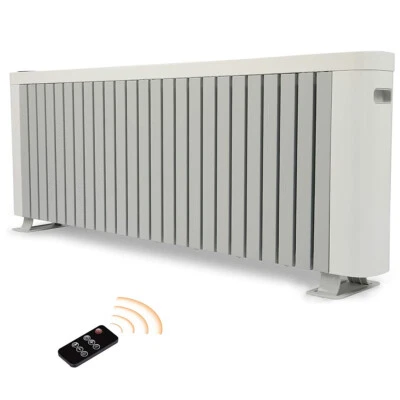 $152.99 • Buy LUCKYERMORE 1500W Space Heater Baseboard Electric Convection Thermostat Timer