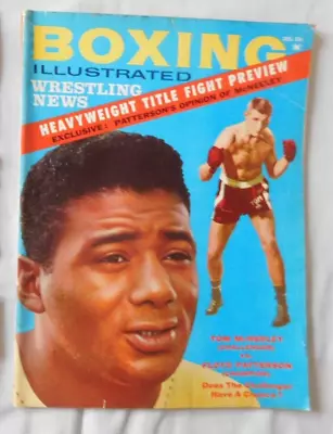 Floyd Patterson Tom McNeeley - December 1961 Boxing Magazine Vg • $10