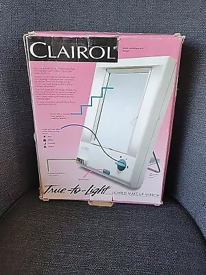 Vintage Clairol True To Light Lighted Makeup Mirror Model LM-7 • $15