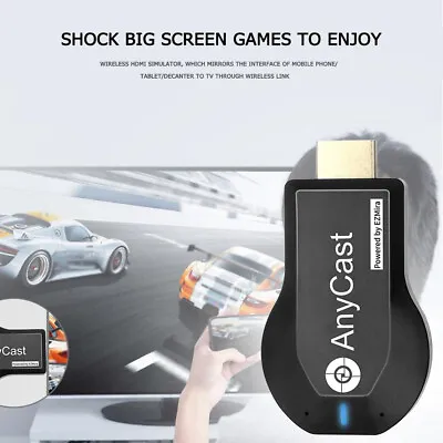 AnyCast WiFi Display Dongle Receiver Airplay Miracast HDMI DLNA TV Stick 1080P • $16.47